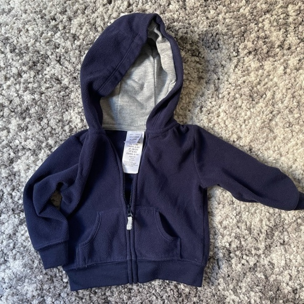 Blue zip up hoodie